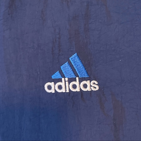 Vintage Adidas Blue Windbreaker Mens Size M - Picture 5 of 7
